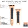 imageAnne Klein Oceanworks Plastic Link Bracelet for Apple Watch Secure Adjustable Fits Most WristsBlueRose Gold