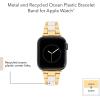 imageAnne Klein Oceanworks Plastic Link Bracelet for Apple Watch Secure Adjustable Fits Most WristsWhiteGold
