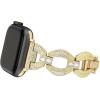 imageAnne Klein Premium Crystal Accented Fashion Bracelet for Apple Watch Secure Adjustable Apple Watch Band Replacement Fits Most WristsGold