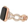 imageAnne Klein Premium Crystal Accented Fashion Bracelet for Apple Watch Secure Adjustable Apple Watch Band Replacement Fits Most WristsRose Gold