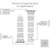 imageAnne Klein Premium Crystal Accented Fashion Bracelet for Apple WatchSilver