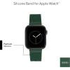 imageAnne Klein Silicone Fashion Band for Apple Watch Secure Adjustable Apple Watch Band Replacement Fits Most WristsGreenGold