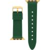imageAnne Klein Silicone Fashion Band for Apple Watch Secure Adjustable Apple Watch Band Replacement Fits Most WristsGreenGold