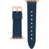imageAnne Klein Silicone Fashion Band for Apple Watch Secure Adjustable Apple Watch Band Replacement Fits Most WristsNavy BlueRose Gold