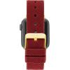 imageAnne Klein Silicone Fashion Band for Apple Watch Secure Adjustable Apple Watch Band Replacement Fits Most WristsRedGold