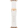 imageAnne Klein Silicone Fashion Band for Apple Watch Secure Adjustable Apple Watch Band Replacement Fits Most WristsWhite