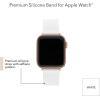 imageAnne Klein Silicone Fashion Band for Apple Watch Secure Adjustable Apple Watch Band Replacement Fits Most WristsWhite