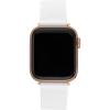 imageAnne Klein Silicone Fashion Band for Apple Watch Secure Adjustable Apple Watch Band Replacement Fits Most WristsWhite