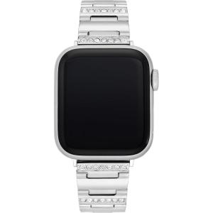 imageAnne Klein Premium Crystal Accented Fashion Bracelet for Apple WatchSilver