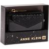 imageAnne Klein AK 2 Piece Envelope Flap Curved Wallet with Rhinestones Black