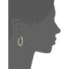 imageAnne Klein Womens Pierced Earrings Pave Tubular Hoop Gold