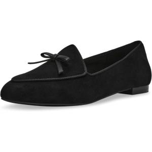 imageAnne Klein Womens Town Loafer FlatBlack Sued