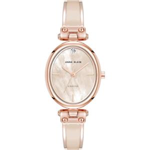 imageAnne Klein Womens Genuine Diamond Dial Bangle WatchLight PinkRose Gold