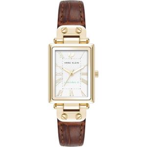 imageAnne Klein Womens Sustainable CrocoGrain Leather Strap Watch AK5152Brown