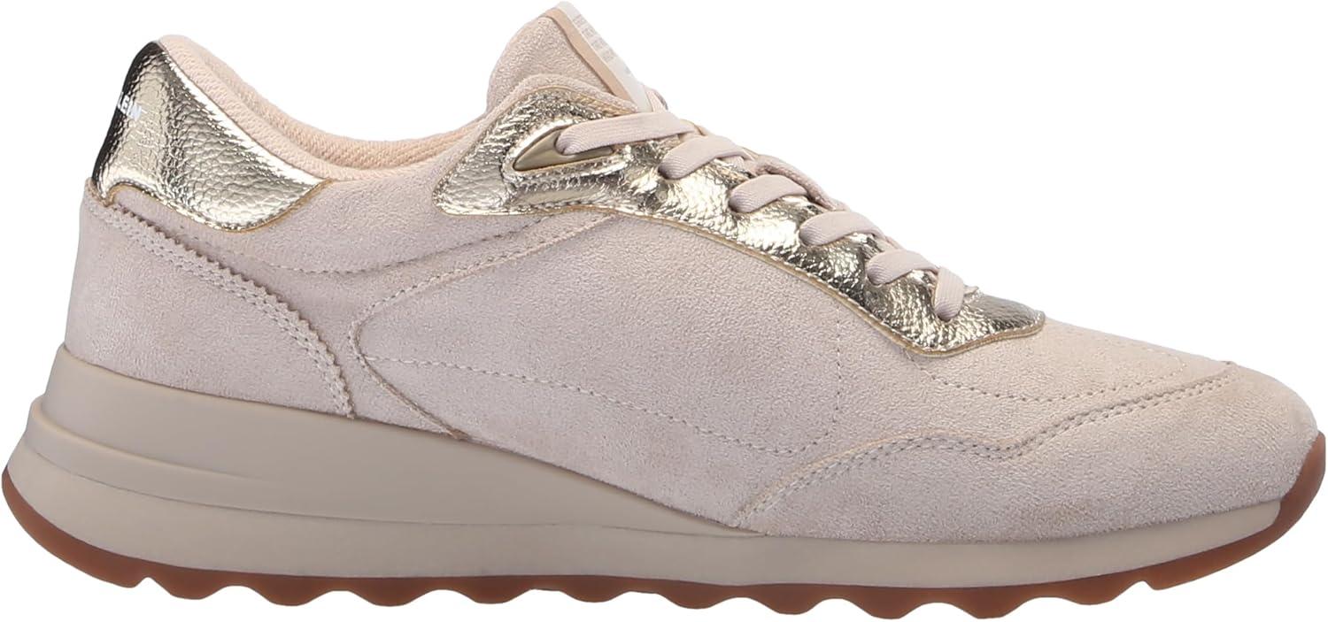 imageAnne Klein Womens Runner Faux Suede Lifestyle Casual and Fashion SneakersBeige