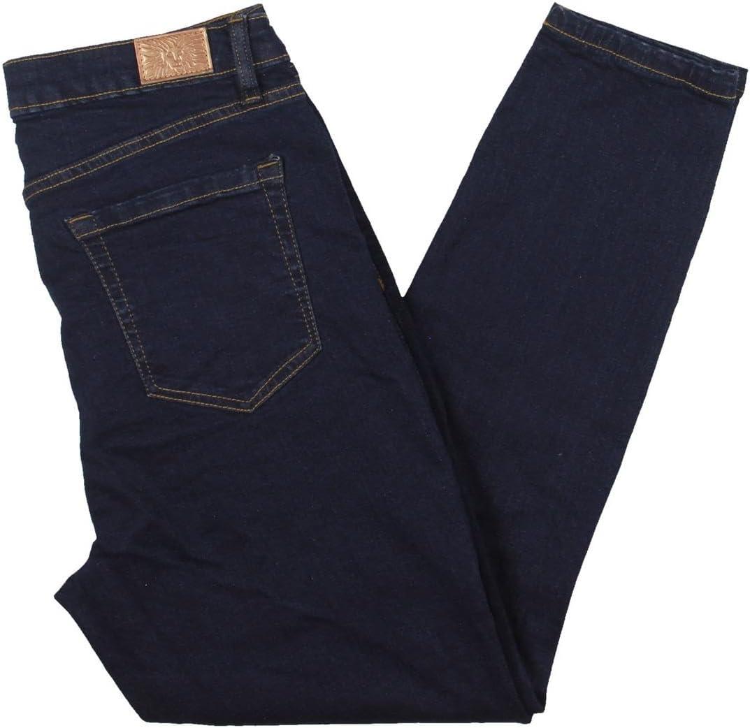 imageAnne Klein Womens Solid Denim Skinny JeansClassic Blue Wash