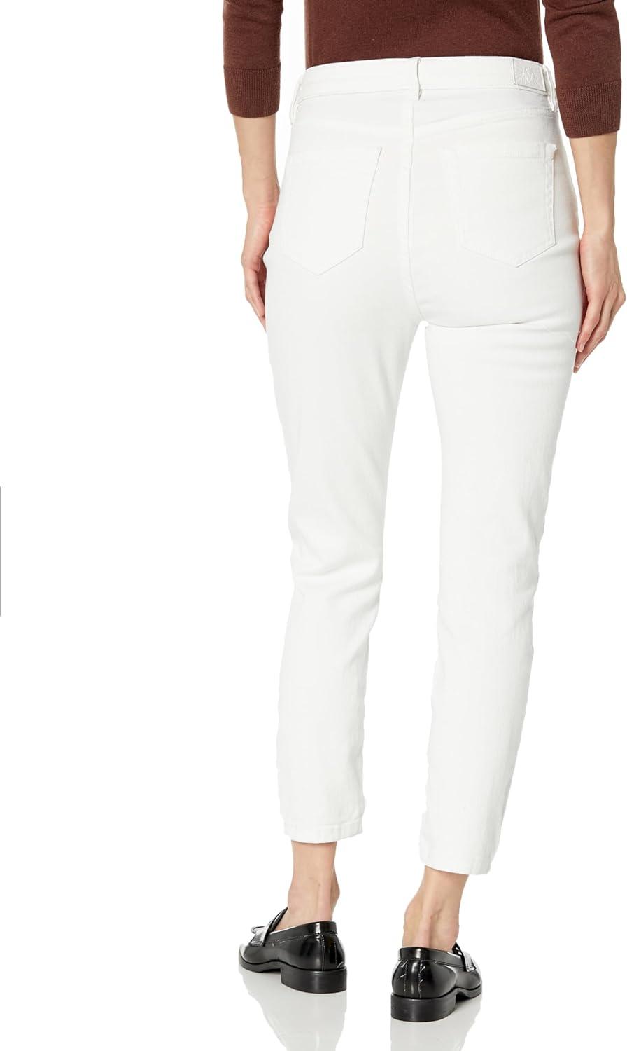 imageAnne Klein Womens Solid Denim Skinny JeansSoft White