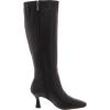 imageAnne Klein Womens AKPERFECTION Zipper Leather KneeHigh BootsBlack Leather