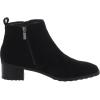 imageAnne Klein Womens AKSAKARA Double Zipper Faux Suede Ankle BootsBlack