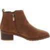 imageAnne Klein Womens AKSAKARA Double Zipper Faux Suede Ankle BootsTobacco