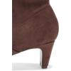 imageAnne Klein Womens Iga Zipper Faux Suede BootiesChocolate
