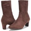 imageAnne Klein Womens Iga Zipper Faux Suede BootiesChocolate