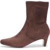 imageAnne Klein Womens Iga Zipper Faux Suede BootiesChocolate