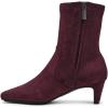 imageAnne Klein Womens Iga Zipper Faux Suede BootiesWine
