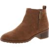 imageAnne Klein Womens AKSAKARA Double Zipper Faux Suede Ankle BootsTobacco