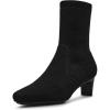 imageAnne Klein Womens Iga Zipper Faux Suede BootiesBlack Knit
