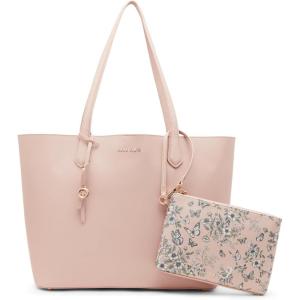 imageAnne Klein Bonded Mini Tote with Convertible StrapRosewaterDusted Floral Rosewater Multi