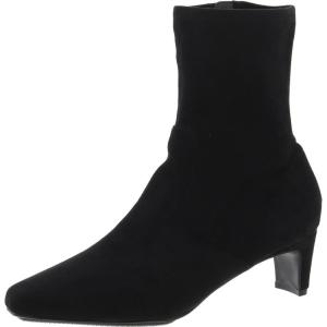 imageAnne Klein Womens Iga Zipper Faux Suede BootiesBlack Suede