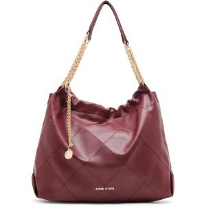 imageAnne Klein soft stitched quilted hobo with chain strap