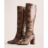 imageAnne Klein Womens Beth Knee High BootNaturalSnake