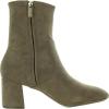 imageAnne Klein Womens City Faux Leather Zipper Ankle BootsTruffle