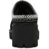 imageAnne Klein Womens Daylin Faux Fur Faux Suede ClogsBlack
