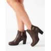 imageAnne Klein Womens Regency Block Heel Round Toe MidCalf BootsDark Brown