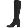 imageAnne Klein Womens Toronto Zip Up Slip On KneeHigh BootsBlack Suede