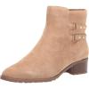 imageAnne Klein Womens CAIMILE Zipper Leather Ankle BootsNatural