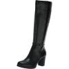 imageAnne Klein Womens Faux Suede Block Heel KneeHigh BootsBlack