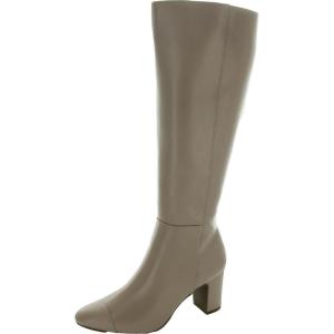 imageAnne Klein Womens Sawyer Faux Leather KneeHigh BootsTaupe