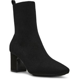 imageAnne Klein Womens Tessel Stretch Knit BootiesBlack Kniy