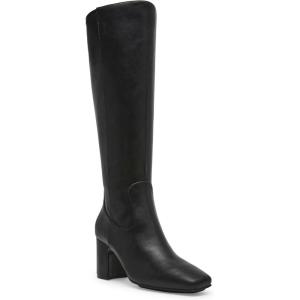 imageAnne Klein Womens Toronto Zip Up Slip On KneeHigh BootsBlack Suede