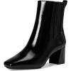 imageAnne Klein Womens AKALISIA Flex Fit Ankle BootsBlack Crinkle