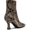 imageAnne Klein Womens Pablo Faux Leather Heeled BootiesBlackWhite Snake