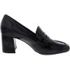 imageAnne Klein Womens Padded Insole Patent Loafer HeelsBlack Patent