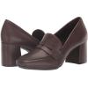 imageAnne Klein Womens Padded Insole Patent Loafer HeelsChocolate