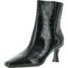 imageAnne Klein Womens Pablo Faux Leather Heeled BootiesBlack Croc