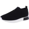 imageAnne Klein Womens Terri Knit Slip On Fashion SneakersBlack