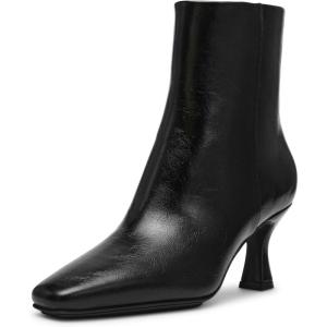 imageAnne Klein Womens Pablo Faux Leather Heeled BootiesBlack